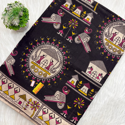 Kalamkari Cotton Saree – KCS 102