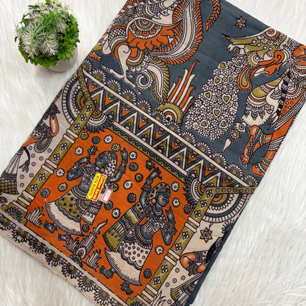 Kalamkari Cotton Saree – KCS 103