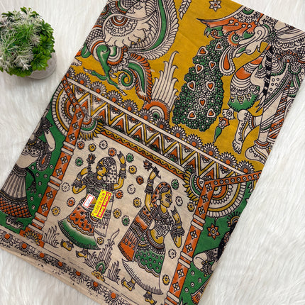 Kalamkari Cotton Saree - KCS 110