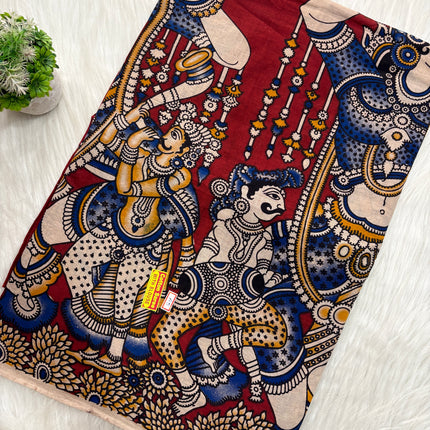 Kalamkari Cotton Saree – KCS 106