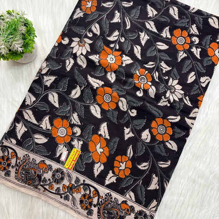 Kalamkari Cotton Saree – KCS 107
