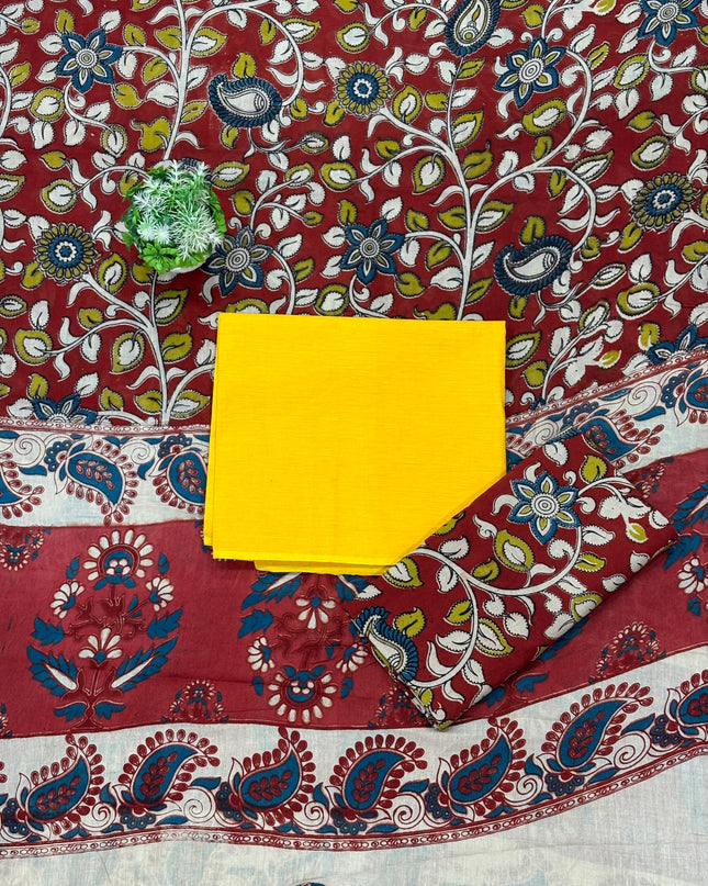 Kalamkari Dress Material - KDM 104