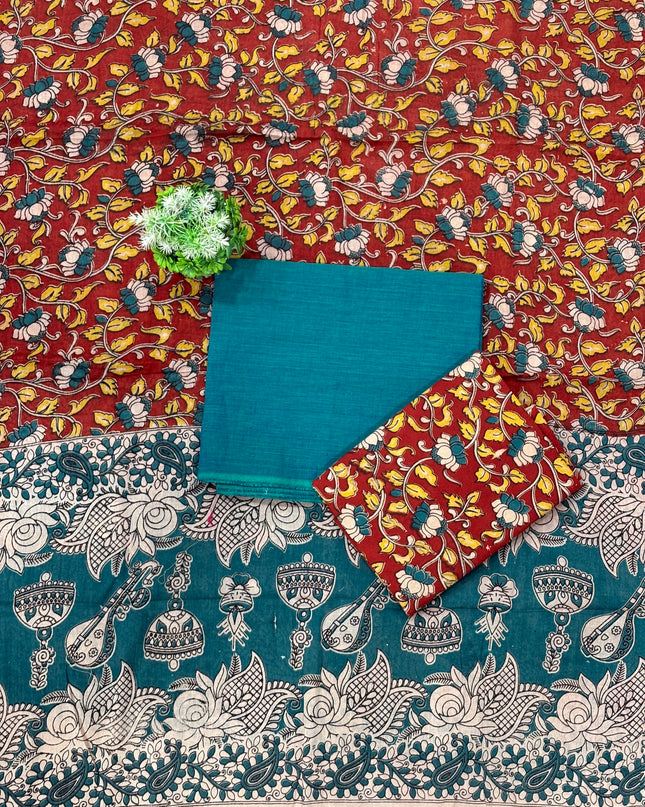 Kalamkari Dress Material - KDM 107