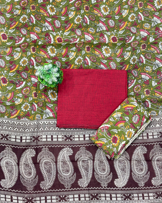 Kalamkari Dress Material - KDM 108