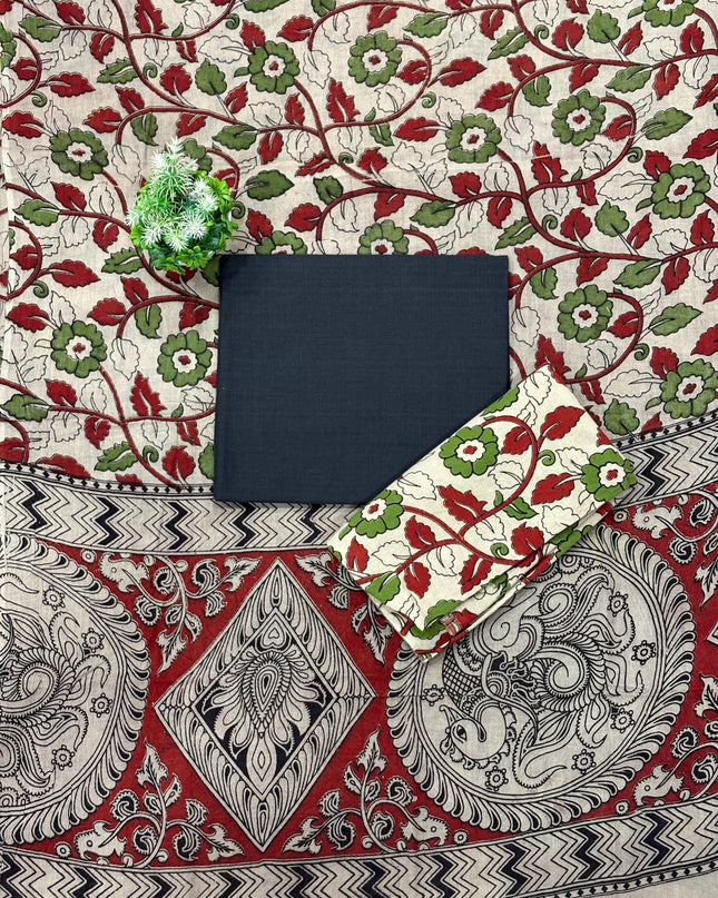 Kalamkari Dress Material - KDM 109
