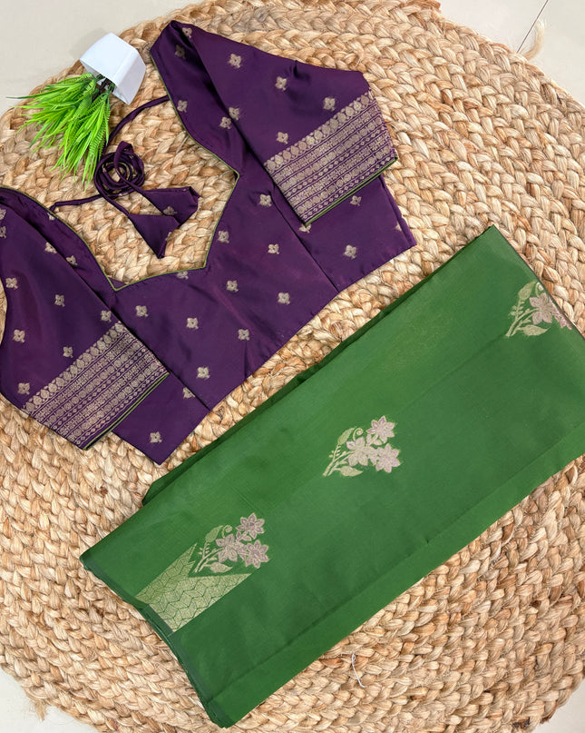Saree With Stitched Blouse - (SIZE-34-38) - SWSB 801