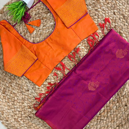 Saree With Stitched Blouse - (SIZE-38-42) - SWSB 820