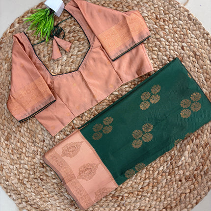 Saree With Stitched Blouse - (SIZE-38-42) - SWSB 821