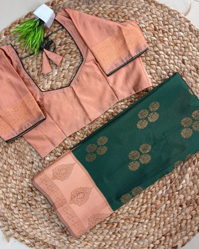 Saree With Stitched Blouse - (SIZE-38-42) - SWSB 821