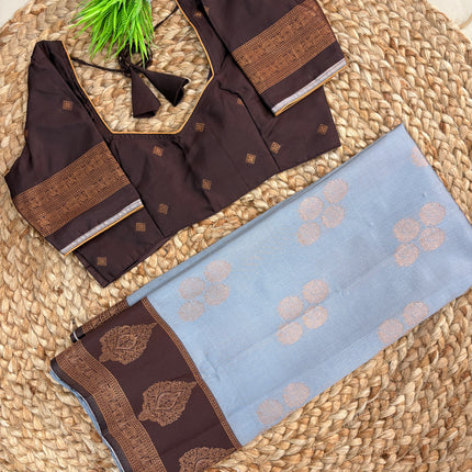 Saree With Stitched Blouse - (SIZE-34-38) - SWSB 822