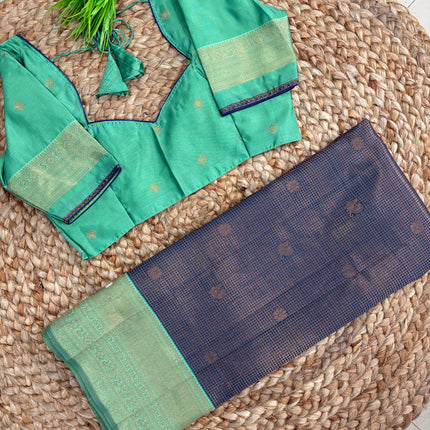 Saree With Stitched Blouse - (SIZE-34-38) - SWSB 823