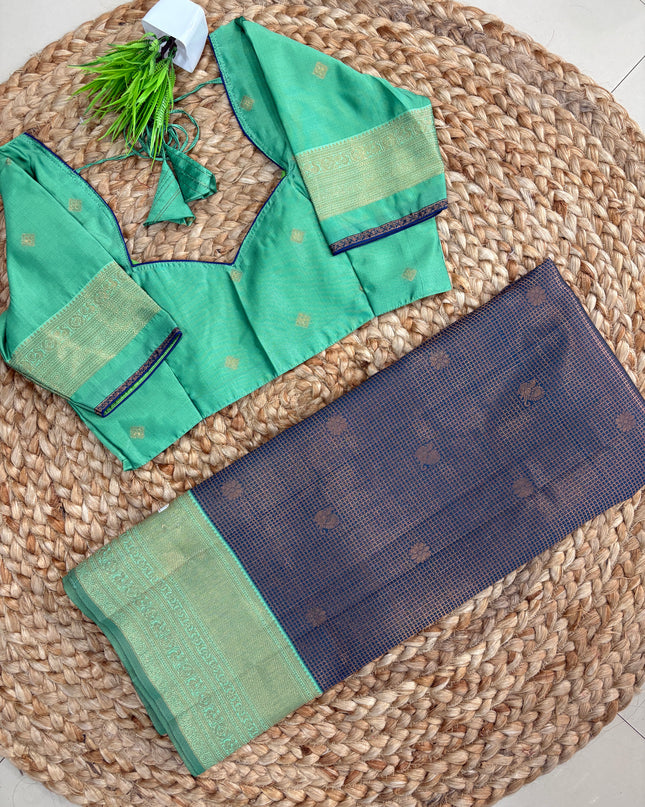 Saree With Stitched Blouse - (SIZE-34-38) - SWSB 823