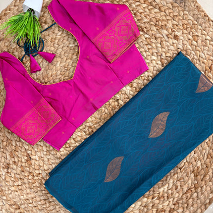Saree With Stitched Blouse - (SIZE-34-38) - SWSB 824