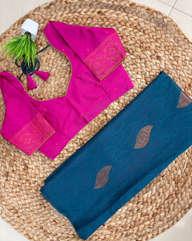 Saree With Stitched Blouse - (SIZE-34-38) - SWSB 824