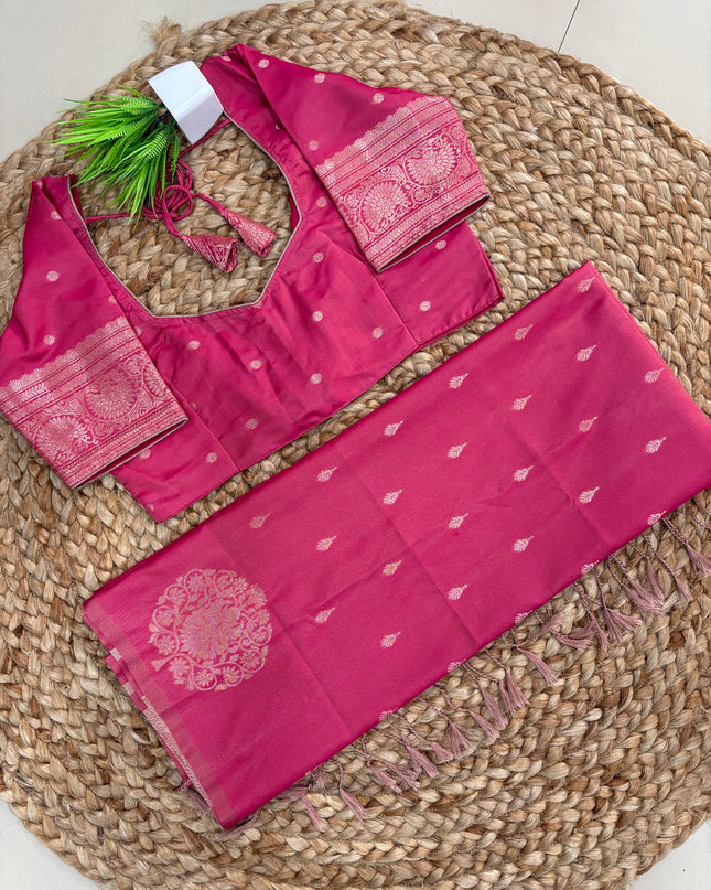 Saree With Stitched Blouse - (SIZE-34-38) - SWSB 827