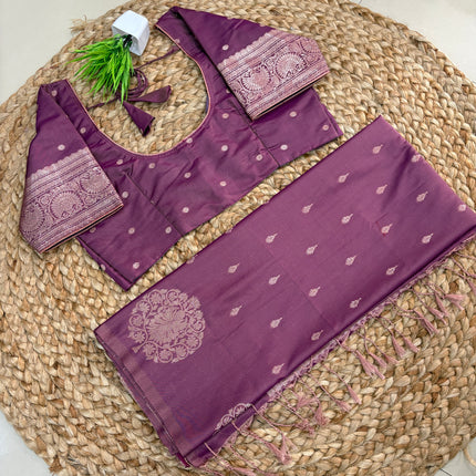 Saree With Stitched Blouse - (SIZE-38-42) - SWSB 828