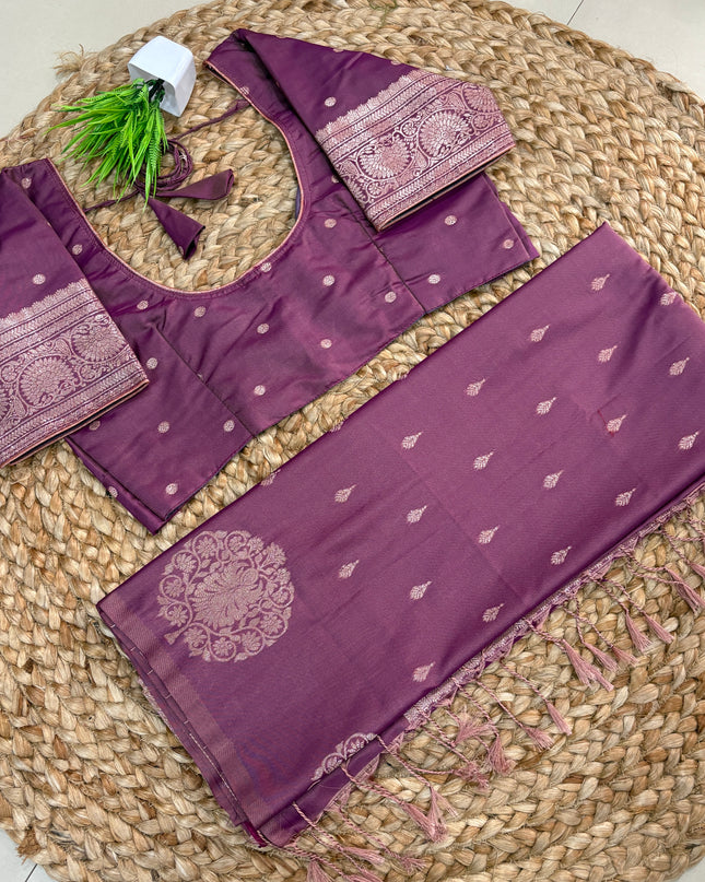 Saree With Stitched Blouse - (SIZE-38-42) - SWSB 828