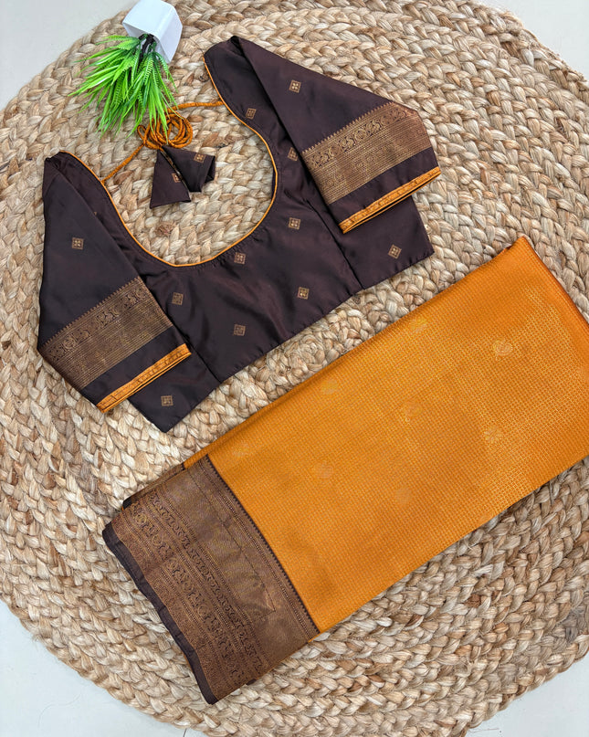 Saree With Stitched Blouse - (SIZE-34-38) - SWSB 830