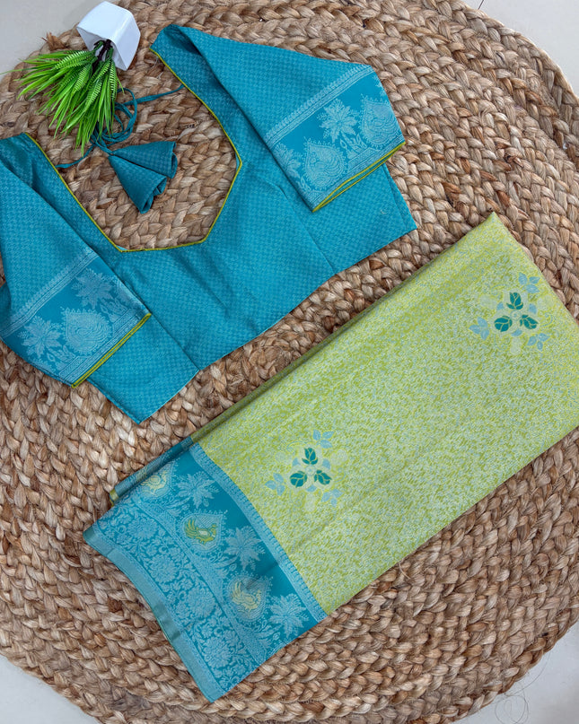 Saree With Stitched Blouse - (SIZE-34-38) - SWSB 835