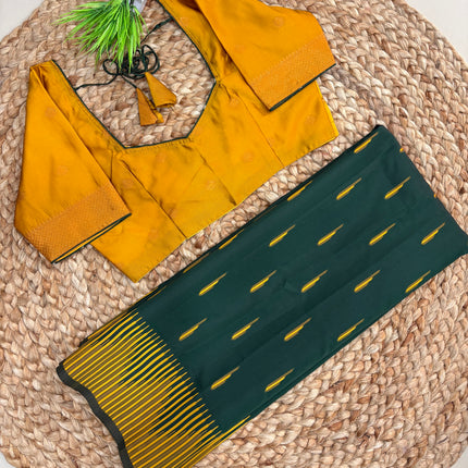 Saree With Stitched Blouse - (SIZE-34-38) - SWSB 840