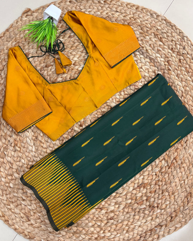 Saree With Stitched Blouse - (SIZE-34-38) - SWSB 840