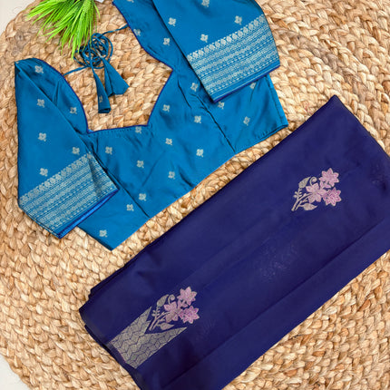 Saree With Stitched Blouse - (SIZE-34-38) - SWSB 841