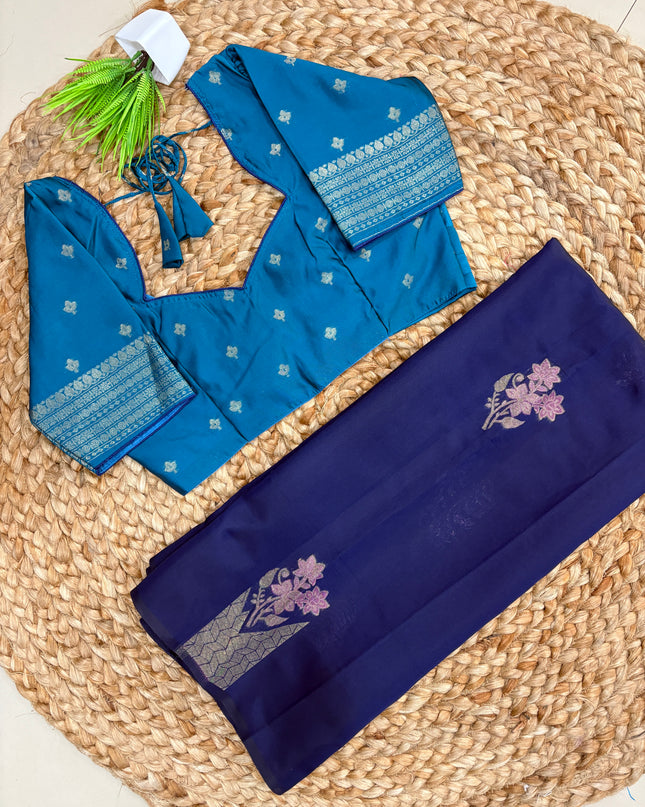 Saree With Stitched Blouse - (SIZE-34-38) - SWSB 841