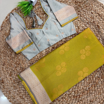 Saree With Stitched Blouse - (SIZE-34-38) - SWSB 844