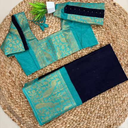 Saree With Stitched Blouse - (SIZE-38-42) - SWSB 807