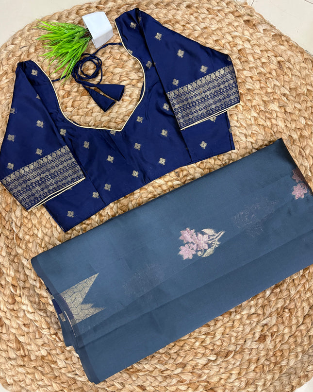 Saree With Stitched Blouse - (SIZE-34-38) - SWSB 852