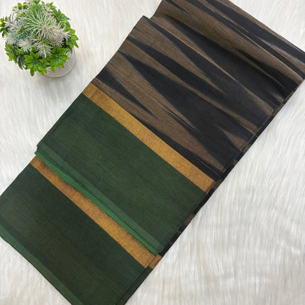 Premium Ikkat Cotton Saree – 120 Count Elegance ✨