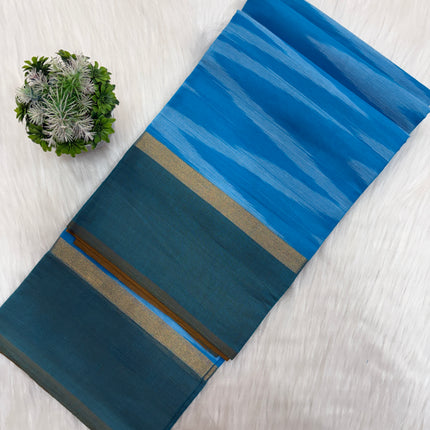 Soft & Breathable Ikkat Cotton Saree – Premium Weave 🌿