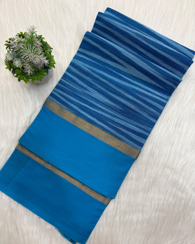 Designer Ikkat Cotton Saree – Soft & Stylish 💕