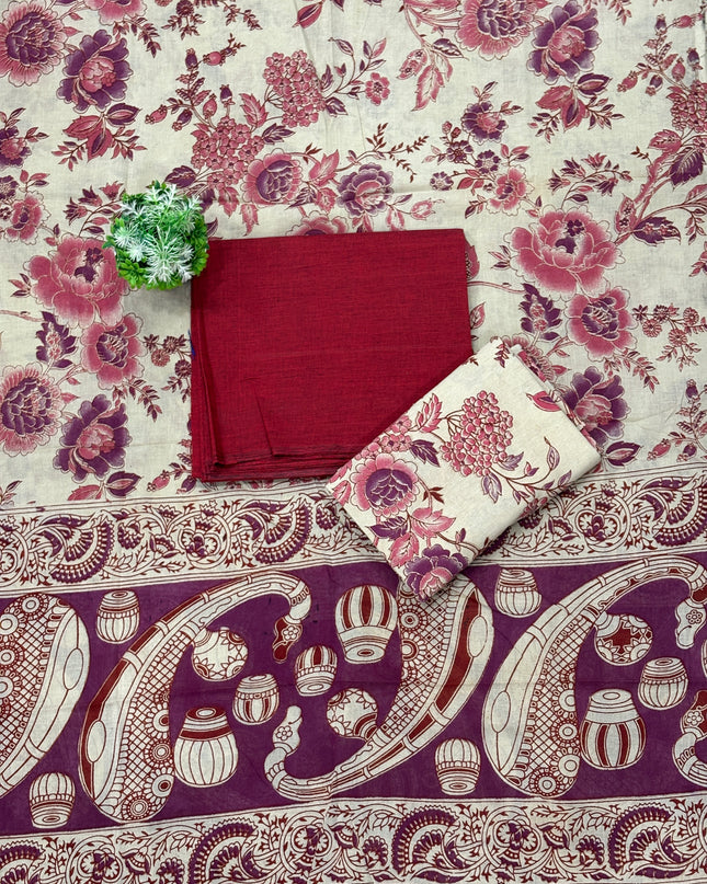 Kalamkari Dress Material - KDM 128