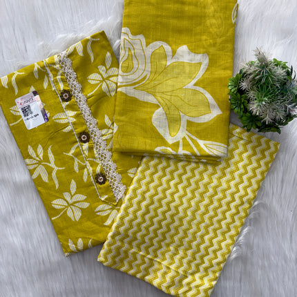 Cotton Charm Unstitched Set (Unstitched)
