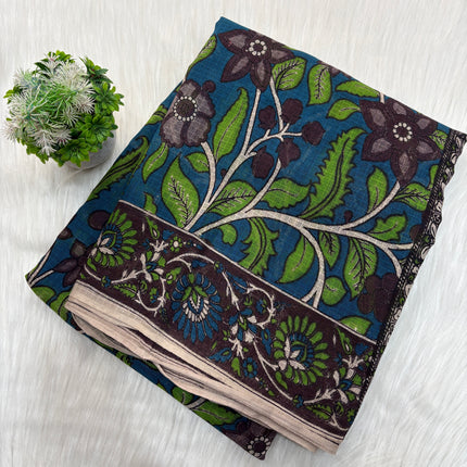 Feather Feel Kota Kalamkari Saree