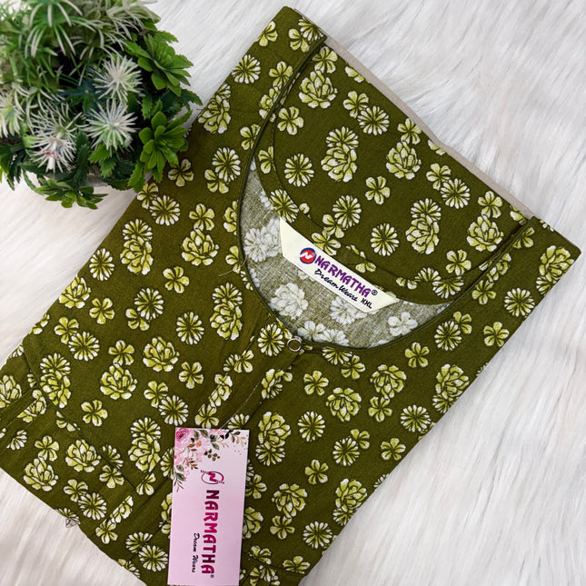 Narmatha Lightweight Cotton Nighty for Women (XXL Size)