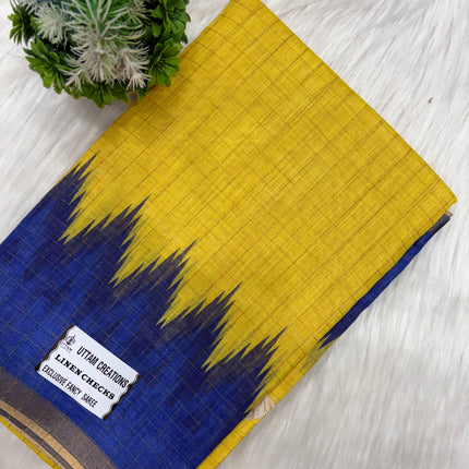 Timeless Grace Linen Cotton Saree