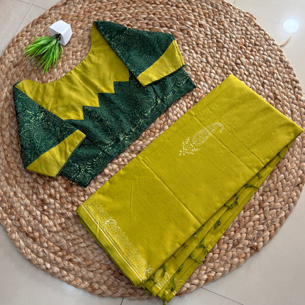 Saree With Stitched Blouse - (SIZE-36 -40) - SWSB 856