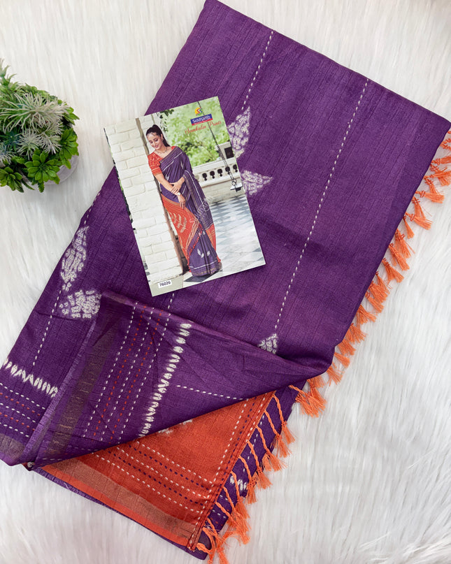 Semi Tussar Saree