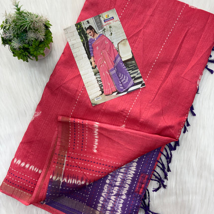 Semi Tussar Saree