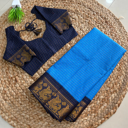 Saree with Stitched Blouse - (SIZE-34 - 38) - SWSB 892