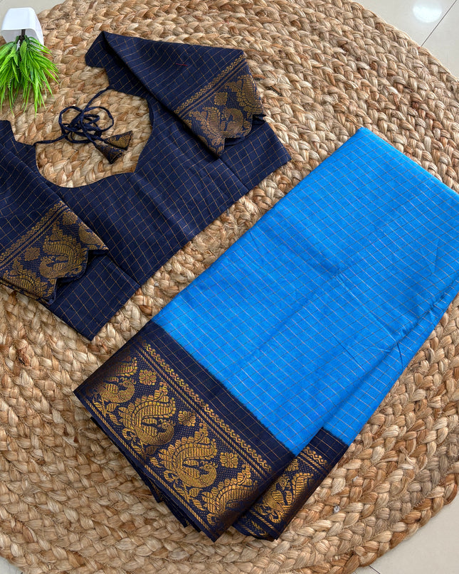 Saree with Stitched Blouse - (SIZE-34 - 38) - SWSB 892