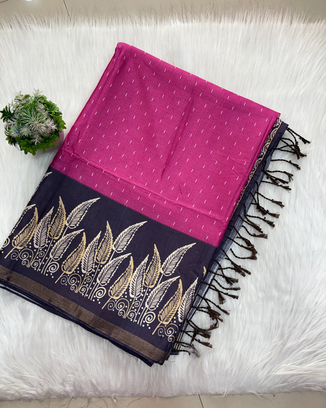 Semi Tussar saree