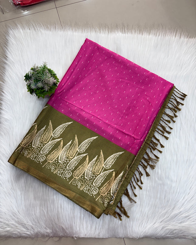 Semi Tussar saree