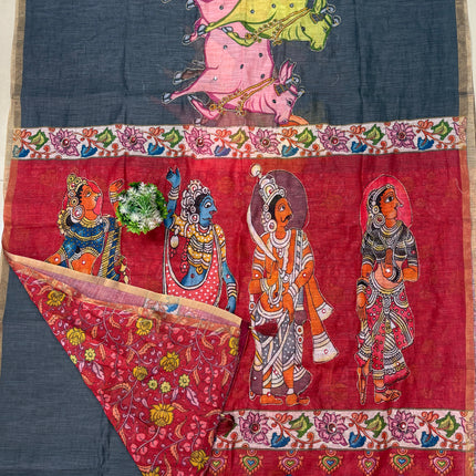 Premium Linen Cotton Saree – Elegant Lightweight Everyday Luxury
