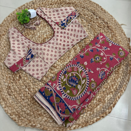 Saree With Stitched Blouse - (SIZE-40-44) - SWSB 900