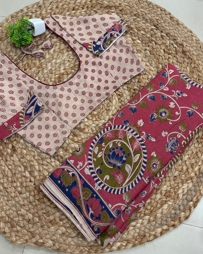 Saree With Stitched Blouse - (SIZE-40-44) - SWSB 900
