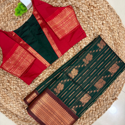 Saree With Stitched Blouse - (SIZE-38-42) - SWSB 903
