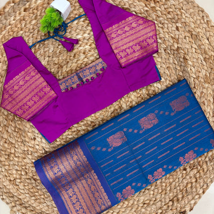Saree With Stitched Blouse - (SIZE-34-38) - SWSB 902
